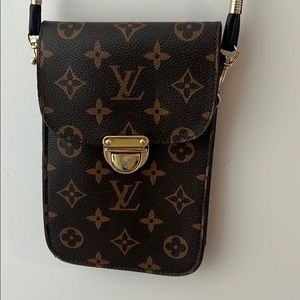 Cross body hand made from a real LV bag